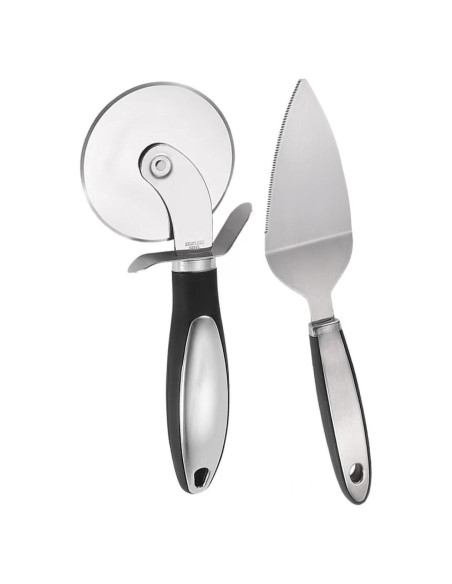 Cortador de Pizza KCUISHANW CSW525 con Espátula - Acero Inoxidable