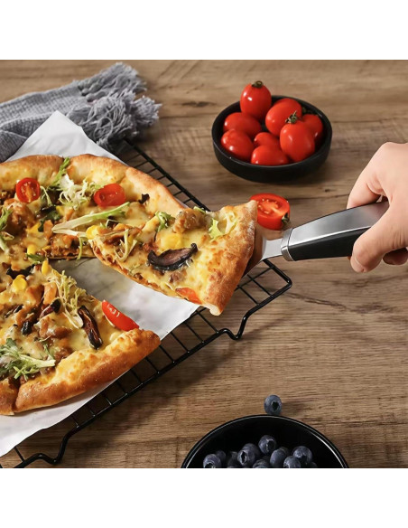 Cortador de Pizza KCUISHANW CSW525 con Espátula - Acero Inoxidable