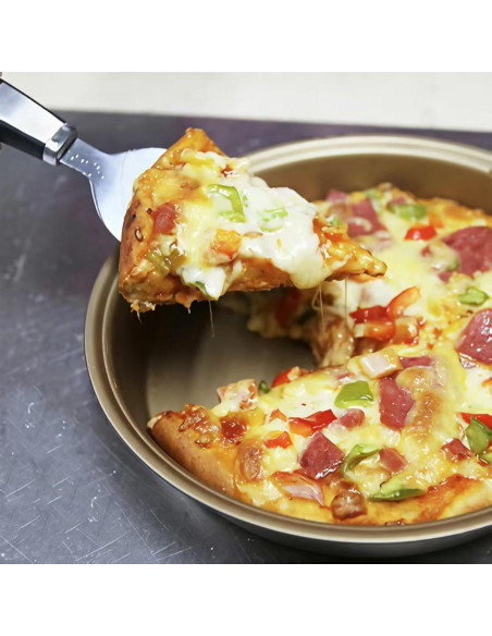 Cortador de Pizza KCUISHANW CSW525 con Espátula - Acero Inoxidable