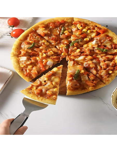 Cortador de Pizza KCUISHANW CSW525 con Espátula - Acero Inoxidable