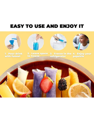 Bolsas Desechables para Paletas de Hielo Nature Pulito 100 Unidades