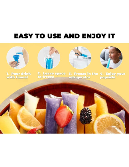 Bolsas Desechables para Paletas de Hielo Nature Pulito 100 Unidades