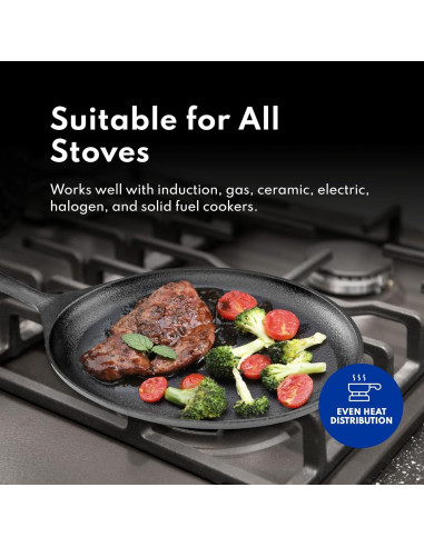 Juego de Fajitas de Hierro Fundido New Star 1028614 25.4x17.8cm