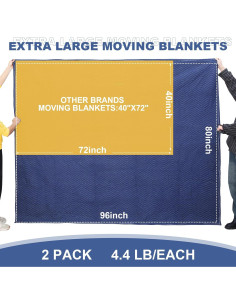 Manteles de Mudanza Peryiter 2 Piezas 243x203 cm 2 kg 2