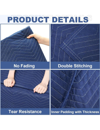 Manteles de Mudanza Peryiter 2 Piezas 243x203 cm 2 kg