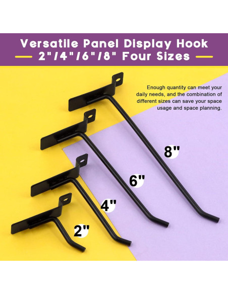 Ganchos de Slatwall Swpeet 10.16 cm 20 Pcs Alta Resistencia