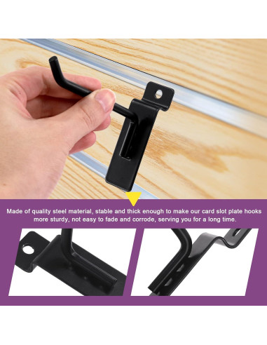 Ganchos de Slatwall Swpeet 10.16 cm 20 Pcs Alta Resistencia