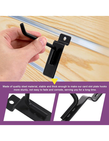 Ganchos de Slatwall Swpeet 10.16 cm 20 Pcs Alta Resistencia