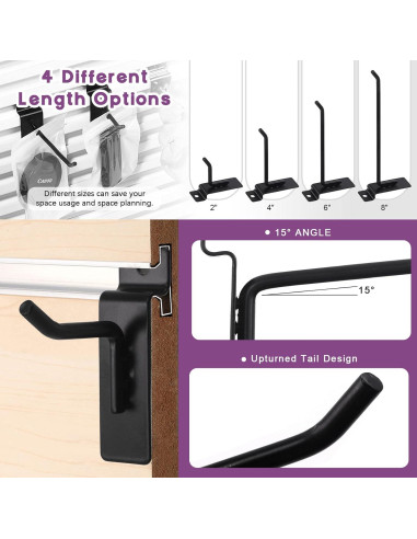 Ganchos de Slatwall Swpeet 10.16 cm 20 Pcs Alta Resistencia