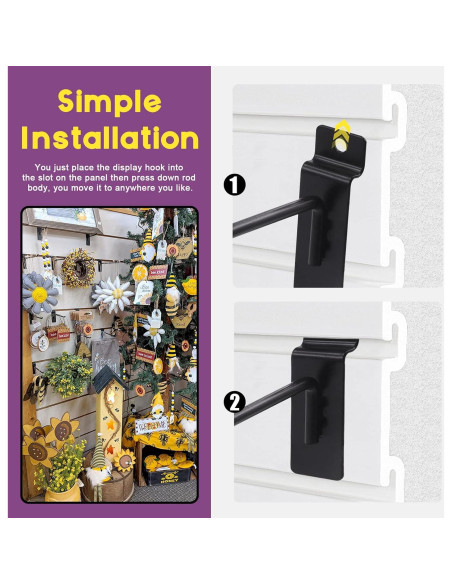 Ganchos de Slatwall Swpeet 10.16 cm 20 Pcs Alta Resistencia