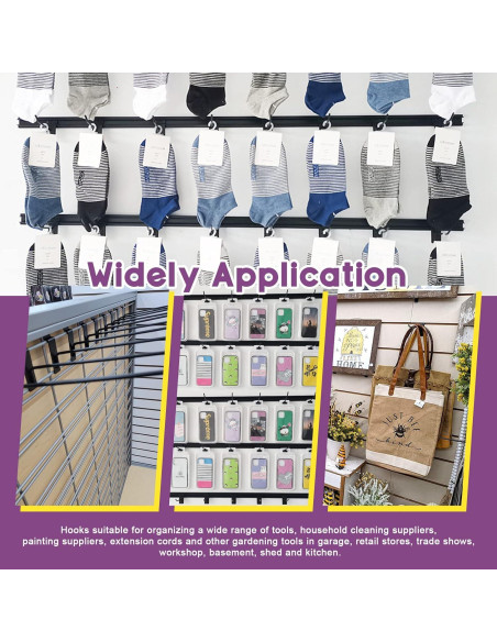 Ganchos de Slatwall Swpeet 10.16 cm 20 Pcs Alta Resistencia