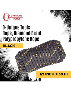 Cuerda Trenzada D-Unique Tools 1/2" x 15.24 m Multiusos 2