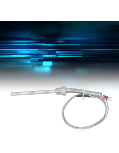Termopar Tipo K Srliya 0-400C 8mm x 100mm Sonda Inoxidable