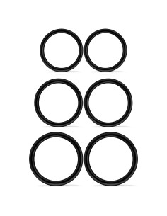 3 Pares Aros Nasales 316L Acero Quirúrgico Negro 14G