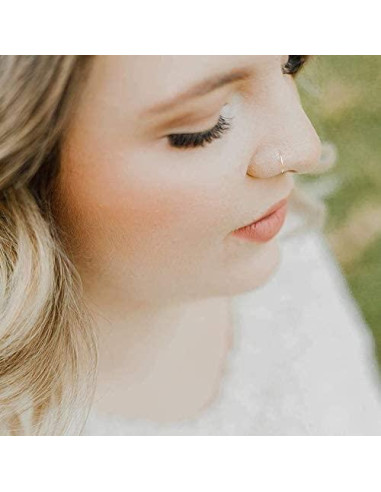 Aro de Nariz de Oro Sólido 14k 8mm 22g Ellie J Maui