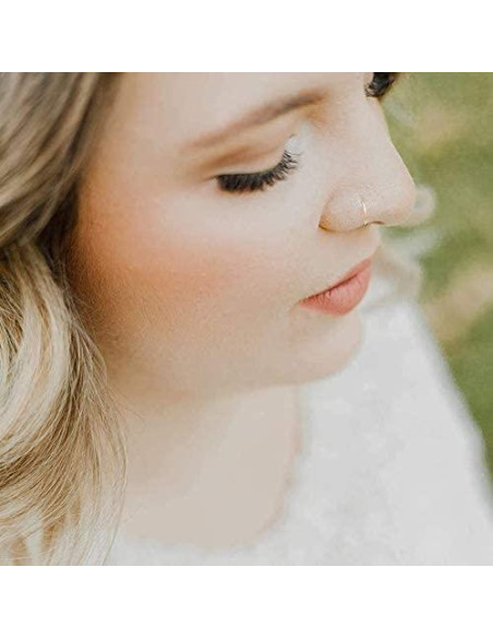 Aro de Nariz de Oro Sólido 14k 8mm 22g Ellie J Maui