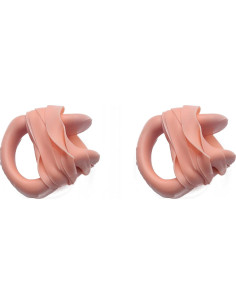 Tapones Nasales Ruwado para Natación Silicona 2 Pcs Beige 2