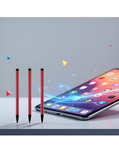 Set de 3 Plumas Estilográficas Rojas Fansoftiks para Pantallas Táctiles 2