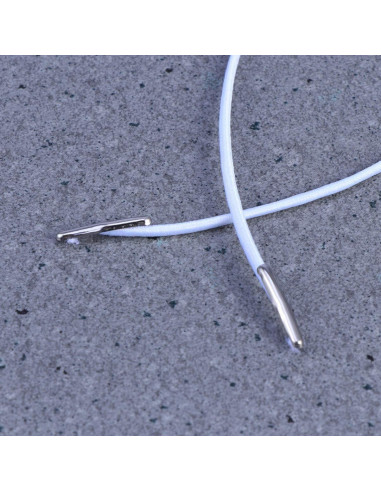 Cuerdas Elásticas con Barbas EXCEART 100 Unidades 28cm Blancas