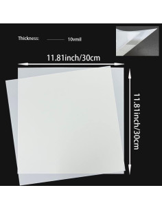 10 Hojas Plantillas Mylar 30.5x30.5cm 7 Mil PET Reutilizables 2
