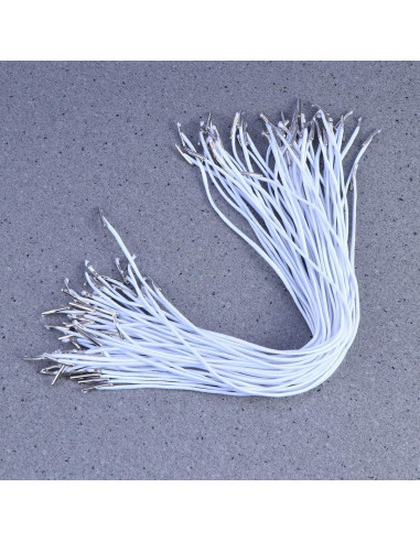 Cuerdas Elásticas con Barbas EXCEART 100 Unidades 28cm Blancas