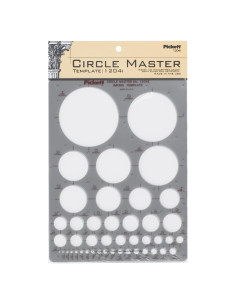 Plantilla Maestro de Círculo Pickett CHA1204I 17.8x25.4cm Gris