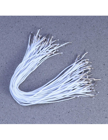 Cuerdas Elásticas con Barbas EXCEART 100 Unidades 28cm Blancas