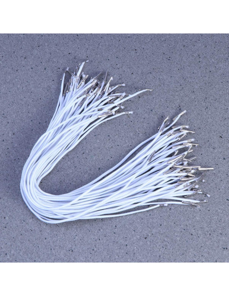 Cuerdas Elásticas con Barbas EXCEART 100 Unidades 28cm Blancas
