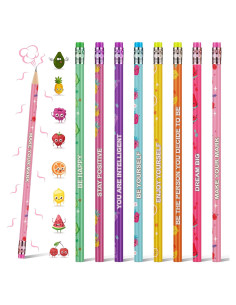 Lápices Aromatizados Leinuosen 48 Pcs Motivacionales para Niños