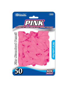 Borrador Rosa Superior BAZIC 50 Unidades Sin Látex