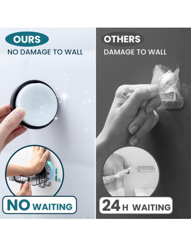 Soporte para Jabón TAILI con Ventosa y Ganchos Negro