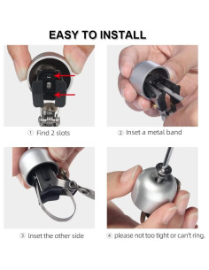 Campana de Bicicleta ROCKBROS Clásica Sonido Fuerte 2.11-3.56 cm 2