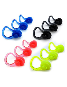 Clips de Nariz para Nadar Zooshine 12 PCS Silicona Brillante