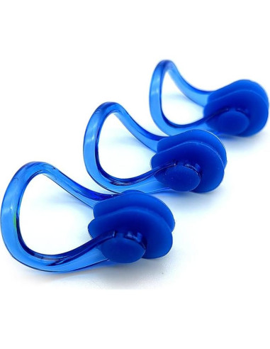 Clips de Nariz para Nadar Zooshine 12 PCS Silicona Brillante