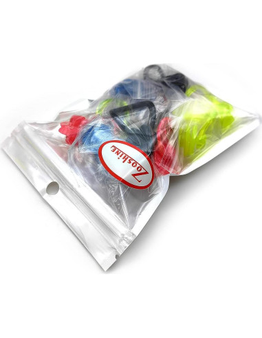 Clips de Nariz para Nadar Zooshine 12 PCS Silicona Brillante