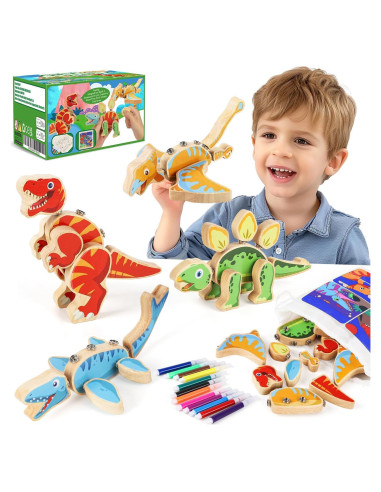 Juguete de Construcción de Dinosaurios GLEEHAPY - 30 Piezas