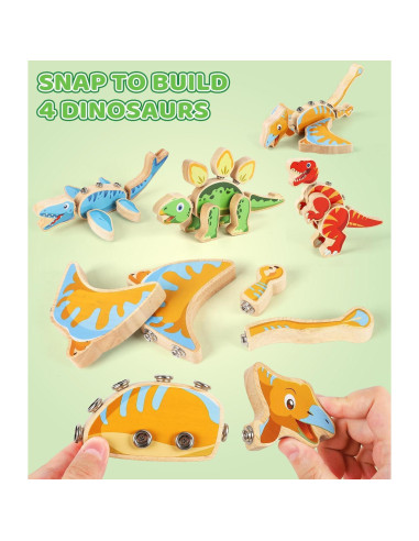 Juguete de Construcción de Dinosaurios GLEEHAPY - 30 Piezas