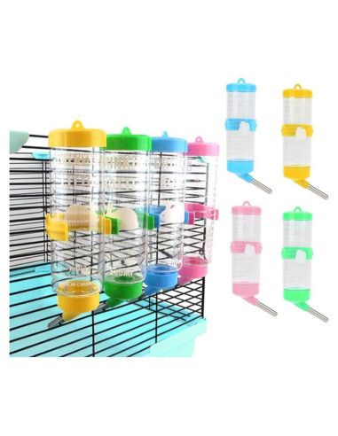 Botella de Agua para Hamsters Pssopp 125ml Sin Goteo