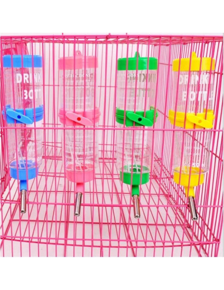 Botella de Agua para Hamsters Pssopp 125ml Sin Goteo
