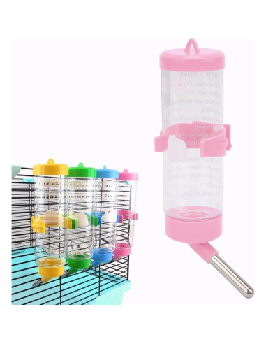 Botella de Agua para Hamsters Pssopp 125ml Sin Goteo