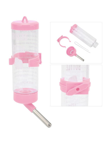 Botella de Agua para Hamsters Pssopp 125ml Sin Goteo