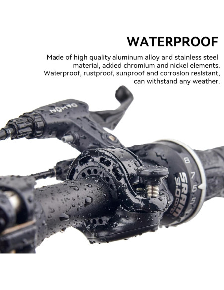 Campana de Bicicleta CITYWAY BT-03 con AirTag Oculto, Impermeable