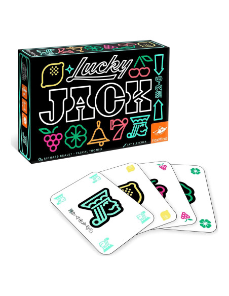 Juego de Cartas Estratégico Lucky Jack Foxmind para 2-6 Jugadores