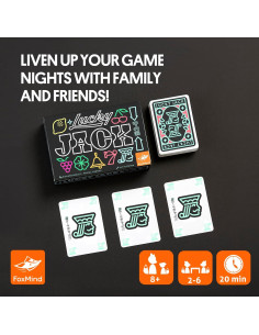 Juego de Cartas Estratégico Lucky Jack Foxmind para 2-6 Jugadores 2