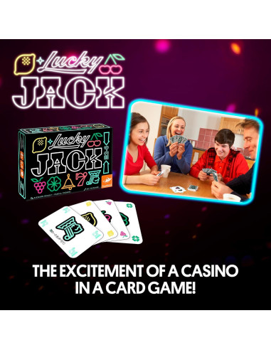 Juego de Cartas Estratégico Lucky Jack Foxmind para 2-6 Jugadores