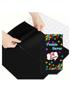 Conservador de Rompecabezas LIKAJON 24 Piezas Negro 37.6x17.8 cm