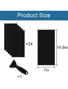 Conservador de Rompecabezas LIKAJON 24 Piezas Negro 37.6x17.8 cm 2