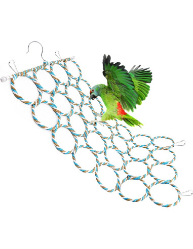 Red de Cuerda para Pájaros BLSMU 35x60 cm con Ganchos