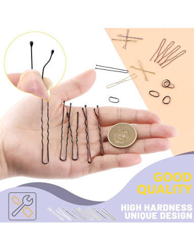 Kit de Horquillas Swpeet 420 Pcs con Gomas para Cabello