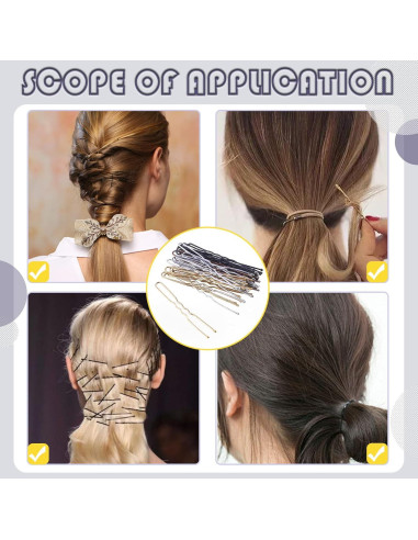 Kit de Horquillas Swpeet 420 Pcs con Gomas para Cabello